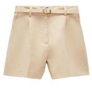 Zara high waisted shorts with belt